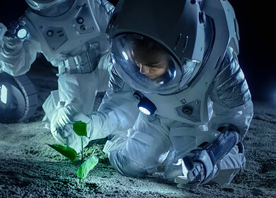 Microbial agriculture: paving the way for lunar farming