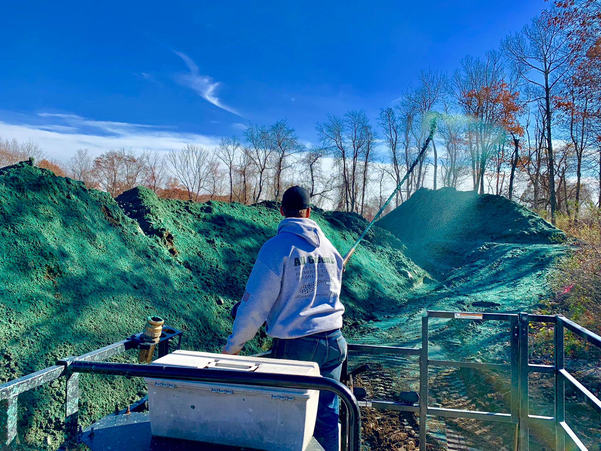 All Green Hydroseed transforms landscapes through specialized erosion control