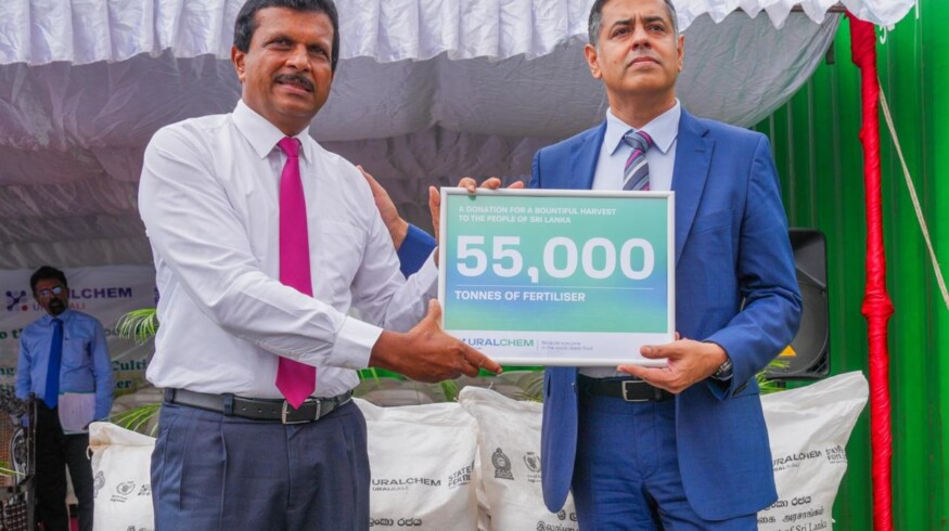 Uralchem hands over 55,000 tonnes of humanitarian fertilizer to Sri Lanka