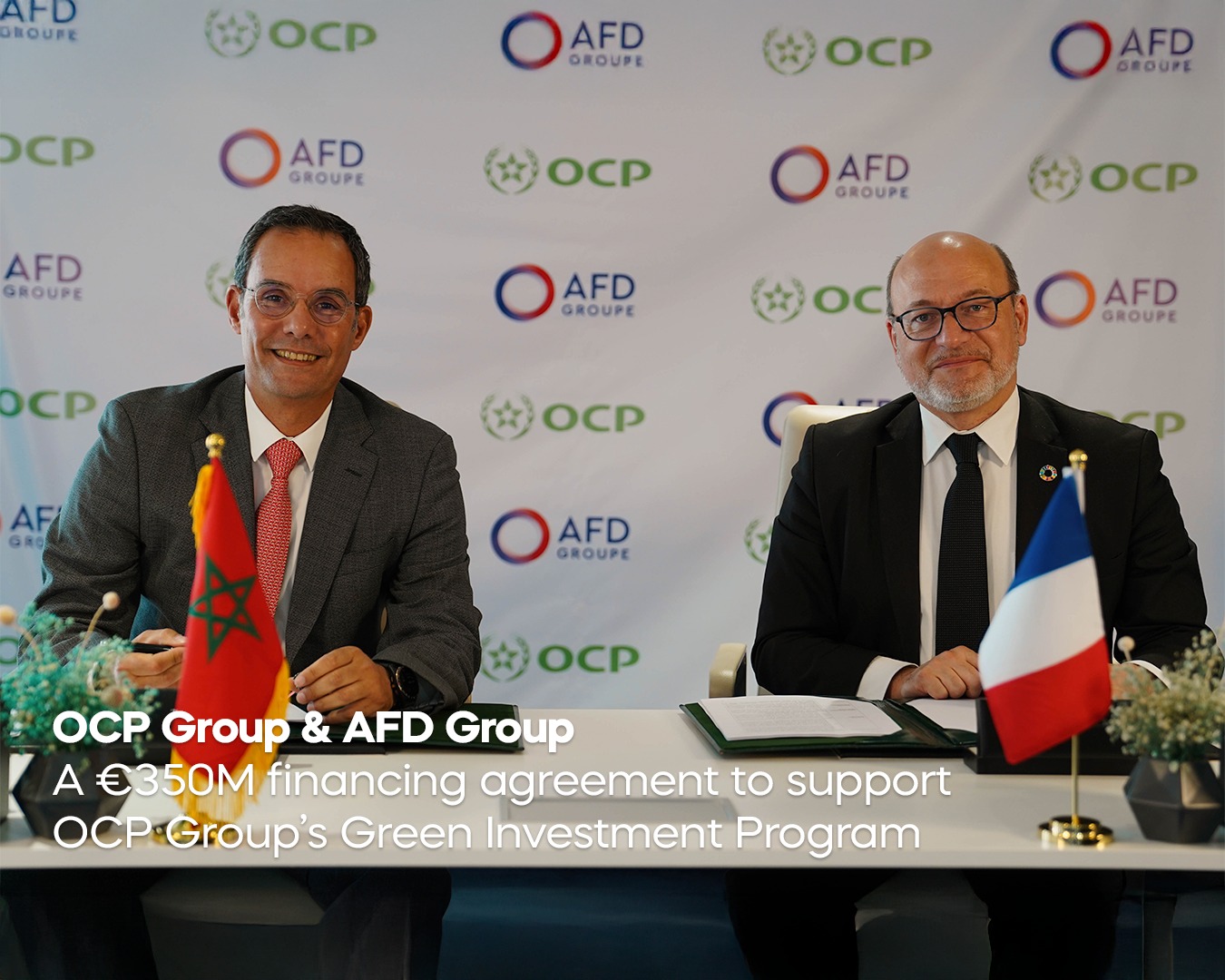 OCP secures €350 million in AFD financing for green investment program